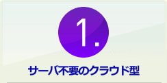 1.サーバ不要のクラウド型